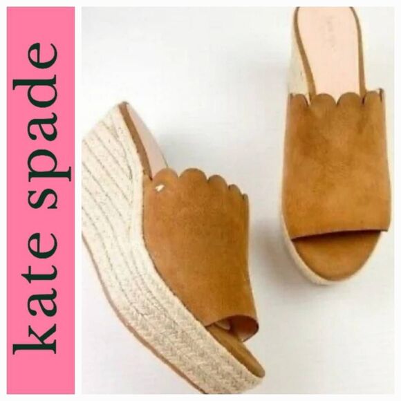Kate Spade The Tabby Wedge Espadrille Slides - Picture 1 of 9